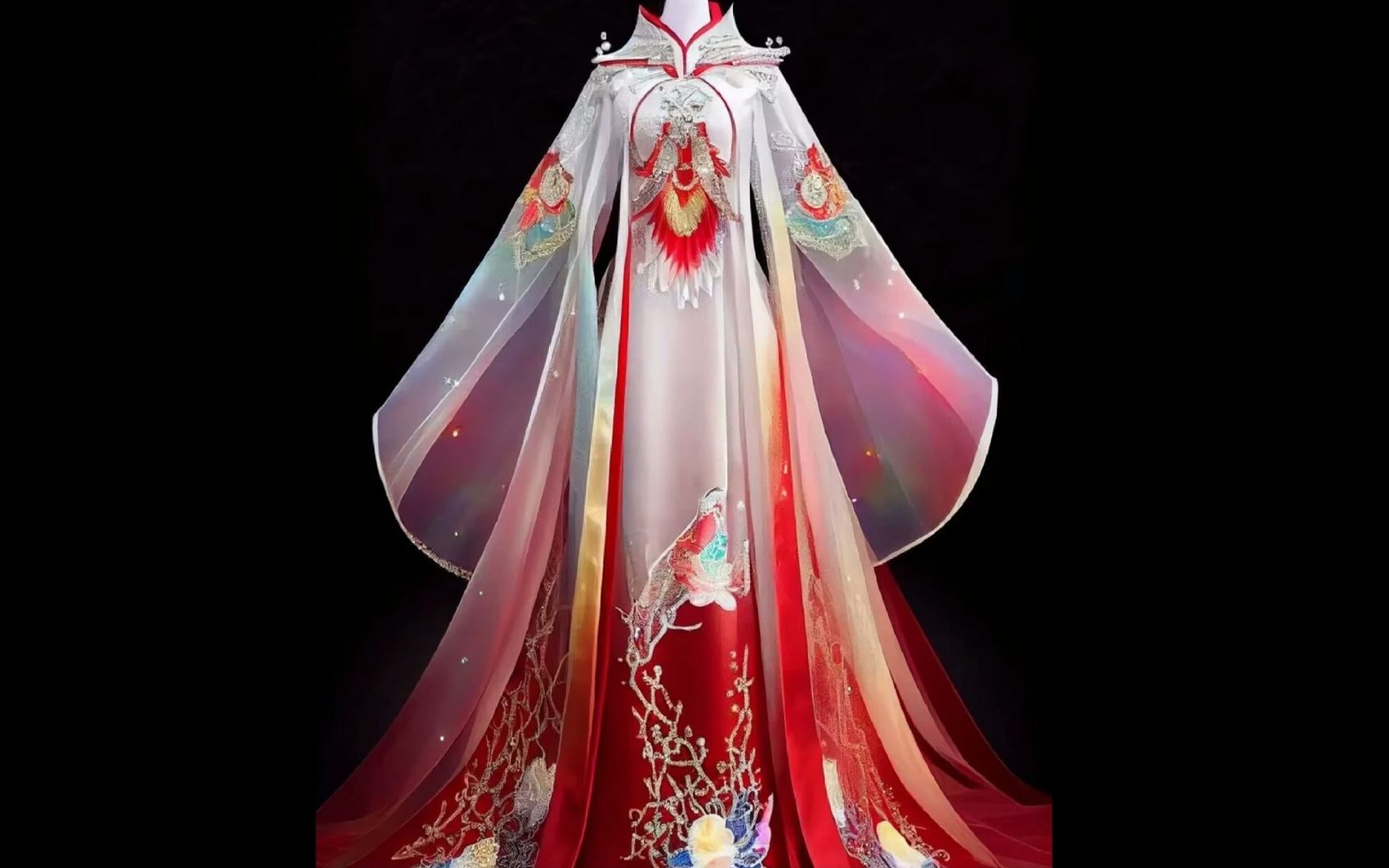 ai绘画 仙气飘飘的仙女长裙