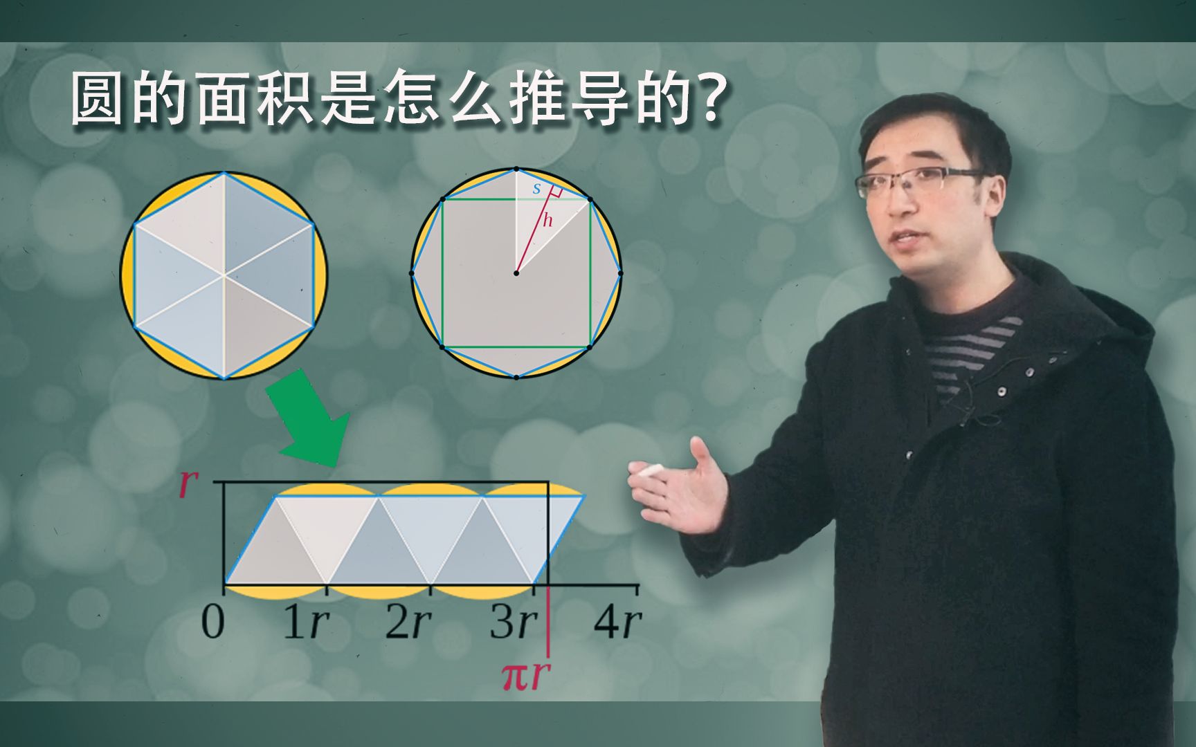 [图]圆的面积公式怎么来的？李永乐老师4分钟带你了解微积分基本原理！