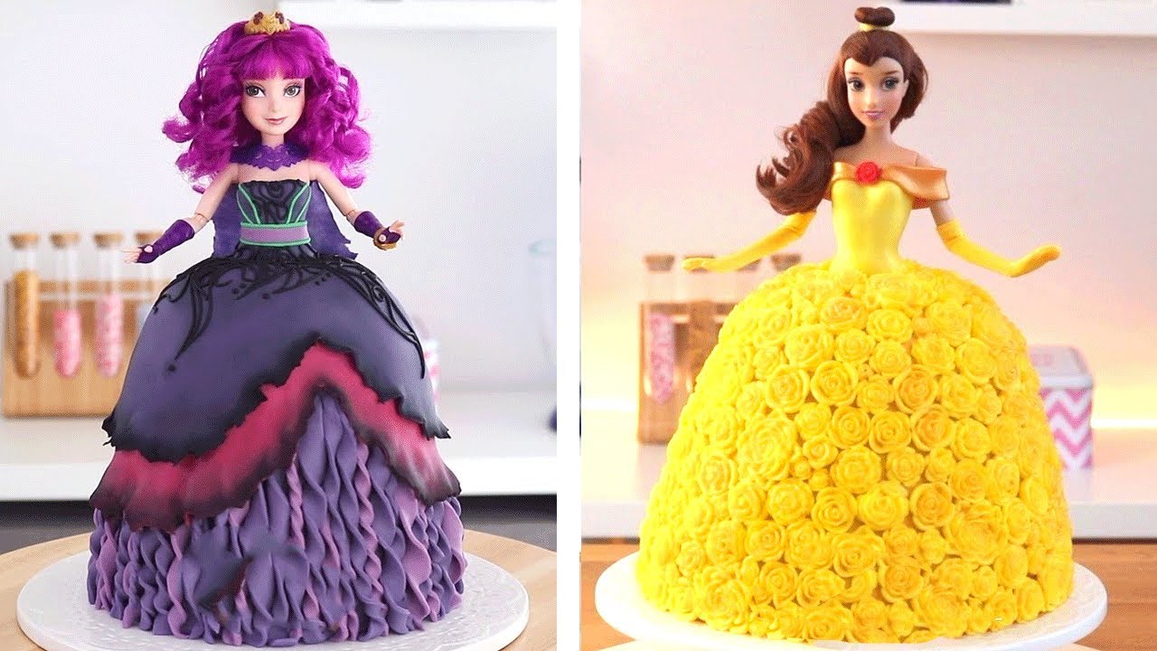 12个想法公主蛋糕装饰对于女孩生日满意巧克力蛋糕教程20191104