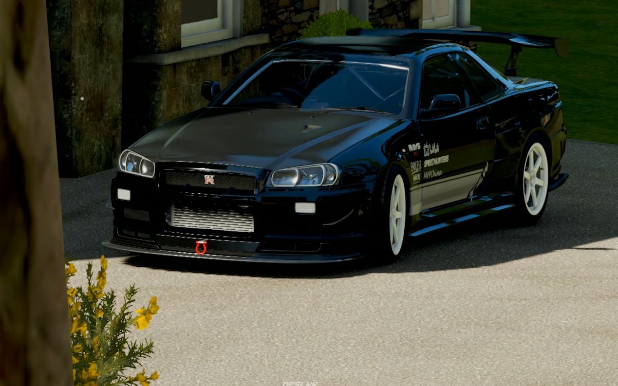 战神gtr极限竞速地平线4车辆showcaseup主nfslyy的r34涂装令和工作室