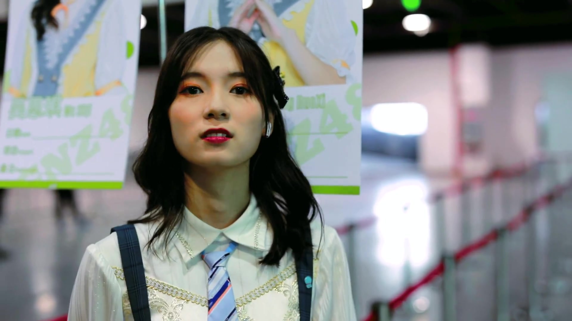 17 gnz48石竹君握手会休息时间易拉宝摆拍_哔哩哔哩