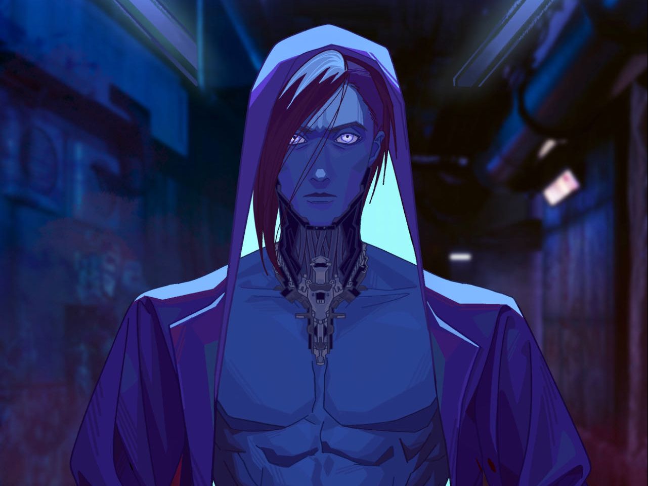 小田三太夫《深夜来客》绘制过程