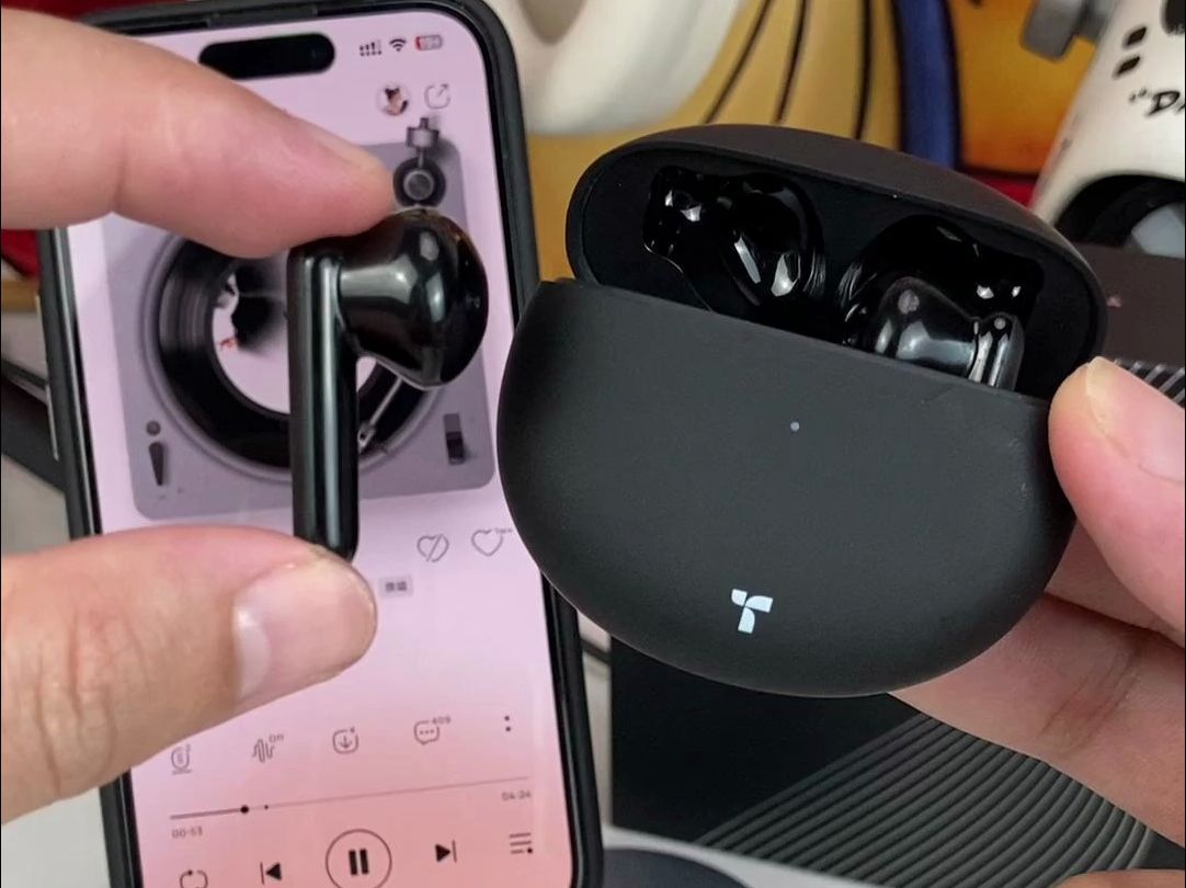 图拉斯蓝牙耳机开箱,hifi音质,三频均衡,听歌游戏都好用