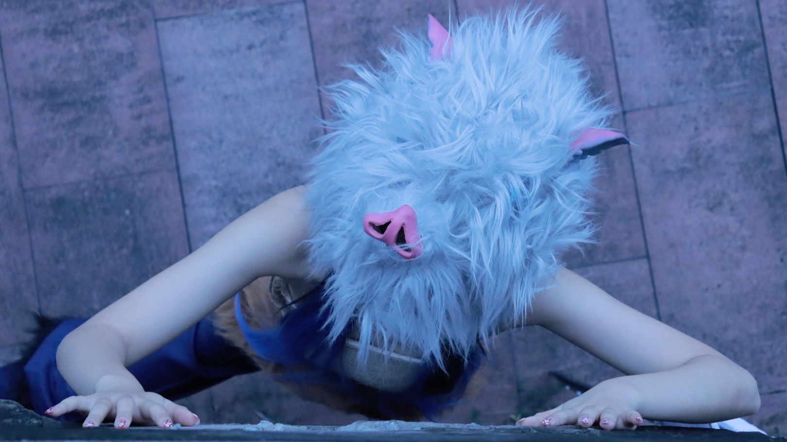 鬼灭之刃嘴平伊之助cos