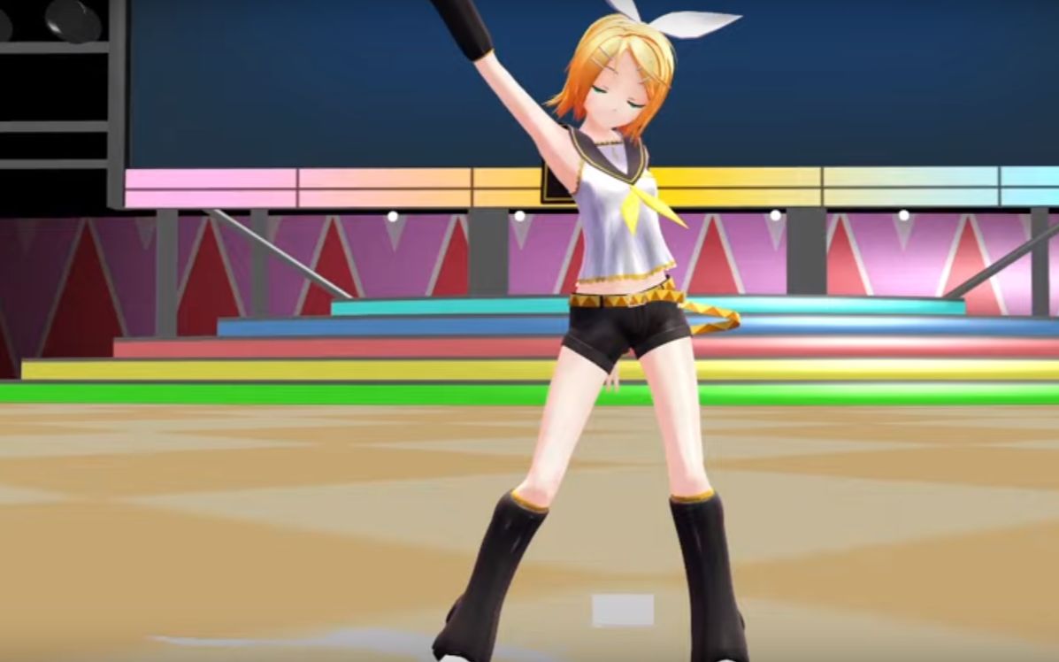 [mmd giantess dance] hand in hand dance by kagamine rin