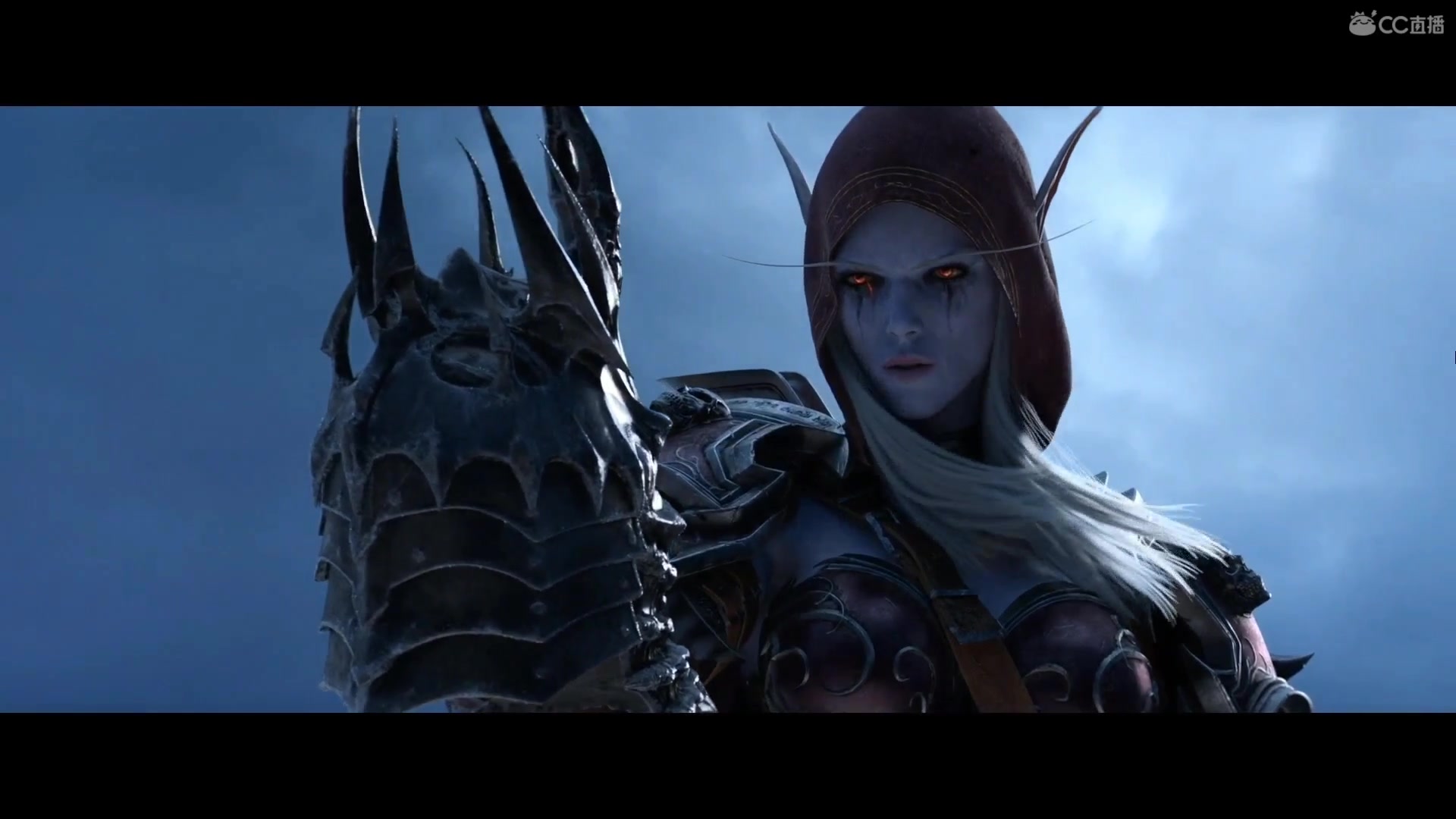 暴雪嘉年华魔兽世界最新资料片cg黑化后的希尔瓦娜斯vs巫妖王