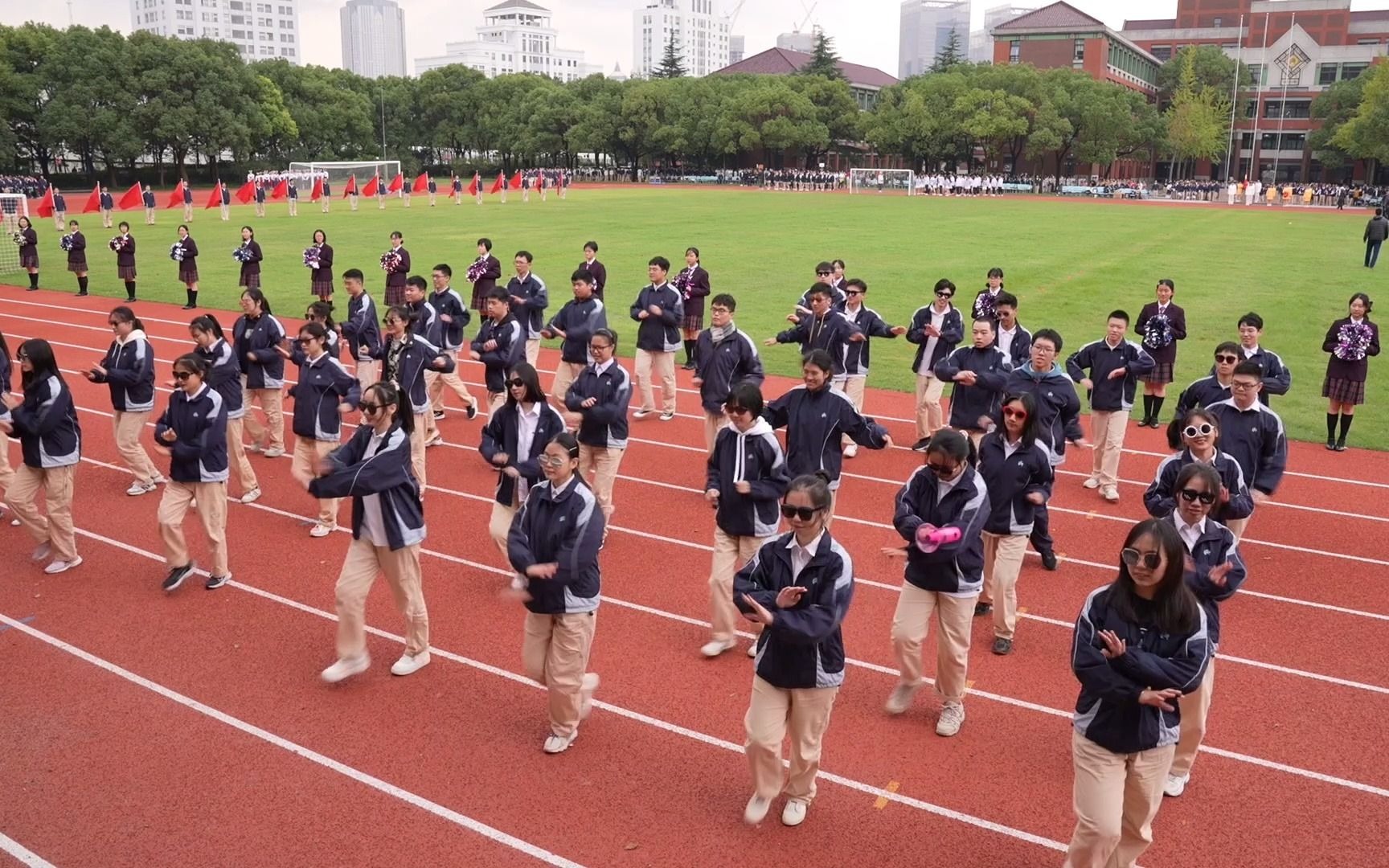 【运动会】2021年上海市进才中学第二十四届运动会开幕式(开幕式讲话+旗队+高三)哔哩哔哩bilibili