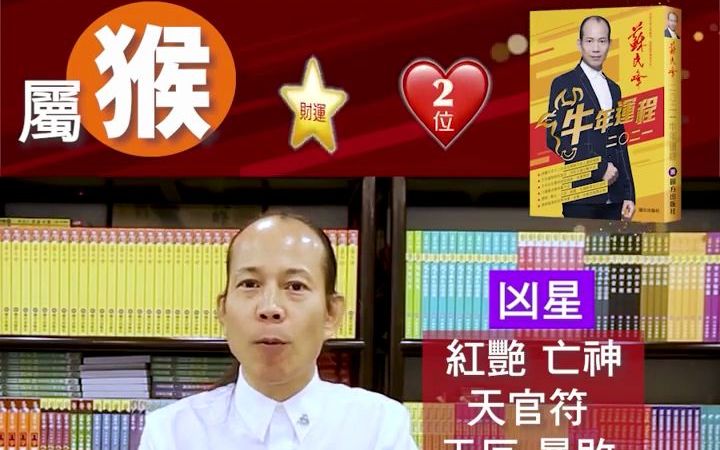 苏民峰2021牛年运程:属猴哔哩哔哩bilibili