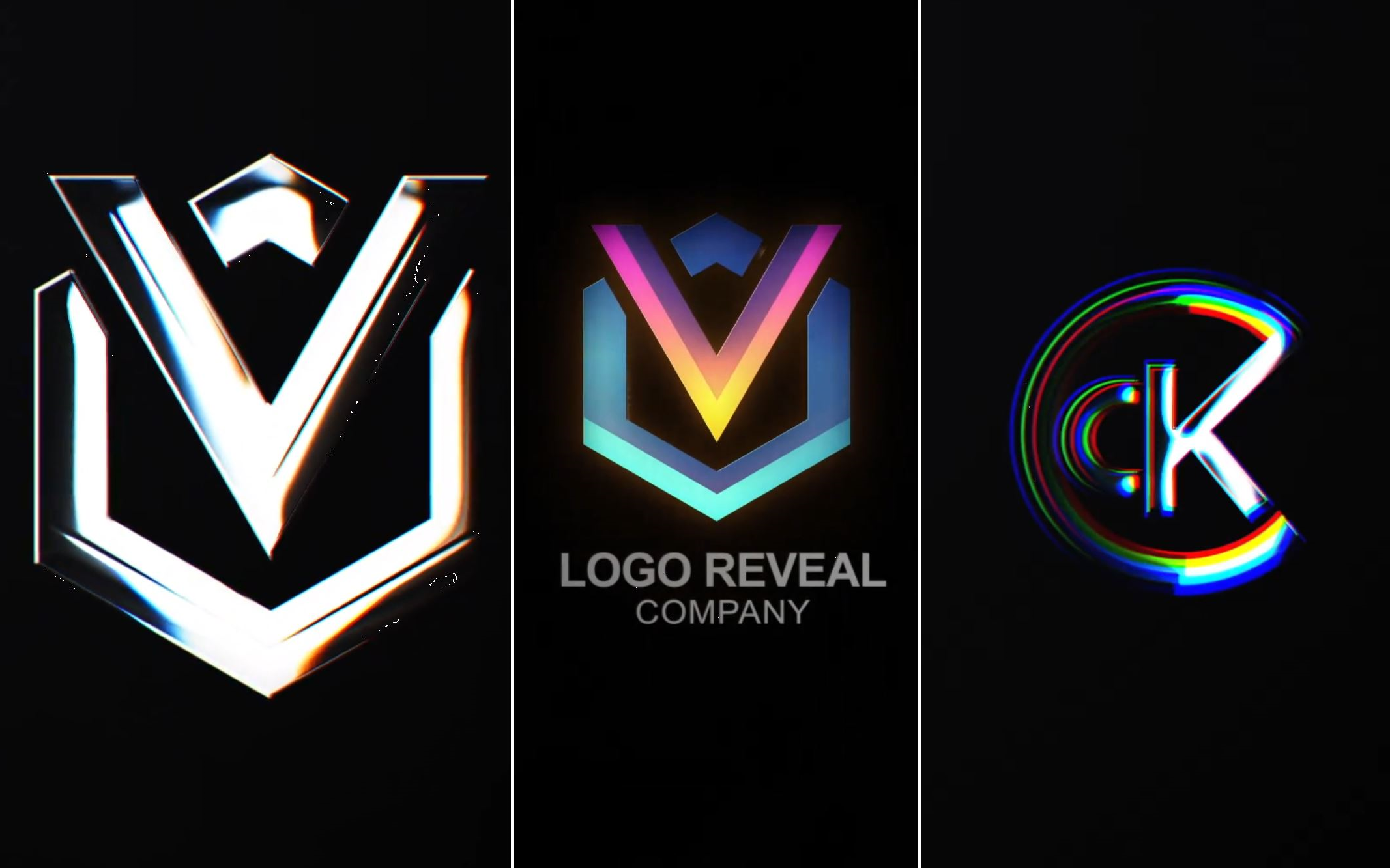 ae模板-亮光光影旋转特效的动态logo片头模板标识品牌商品店铺标志 ae