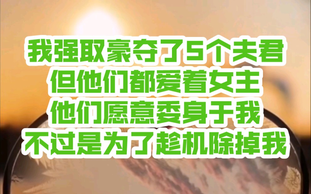 铭(五夫共侍)我强取豪夺了5个夫君,但他们都爱着女主,他们愿意委身于我不过是为了趁机除掉我哔哩哔哩bilibili