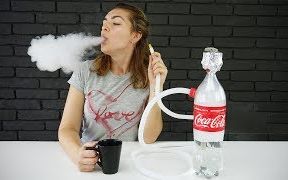 如何用可口可乐瓶制造水烟Pretty Girl Shows How to Make Hookah out of Coca Cola Bottle哔哩哔哩bilibili