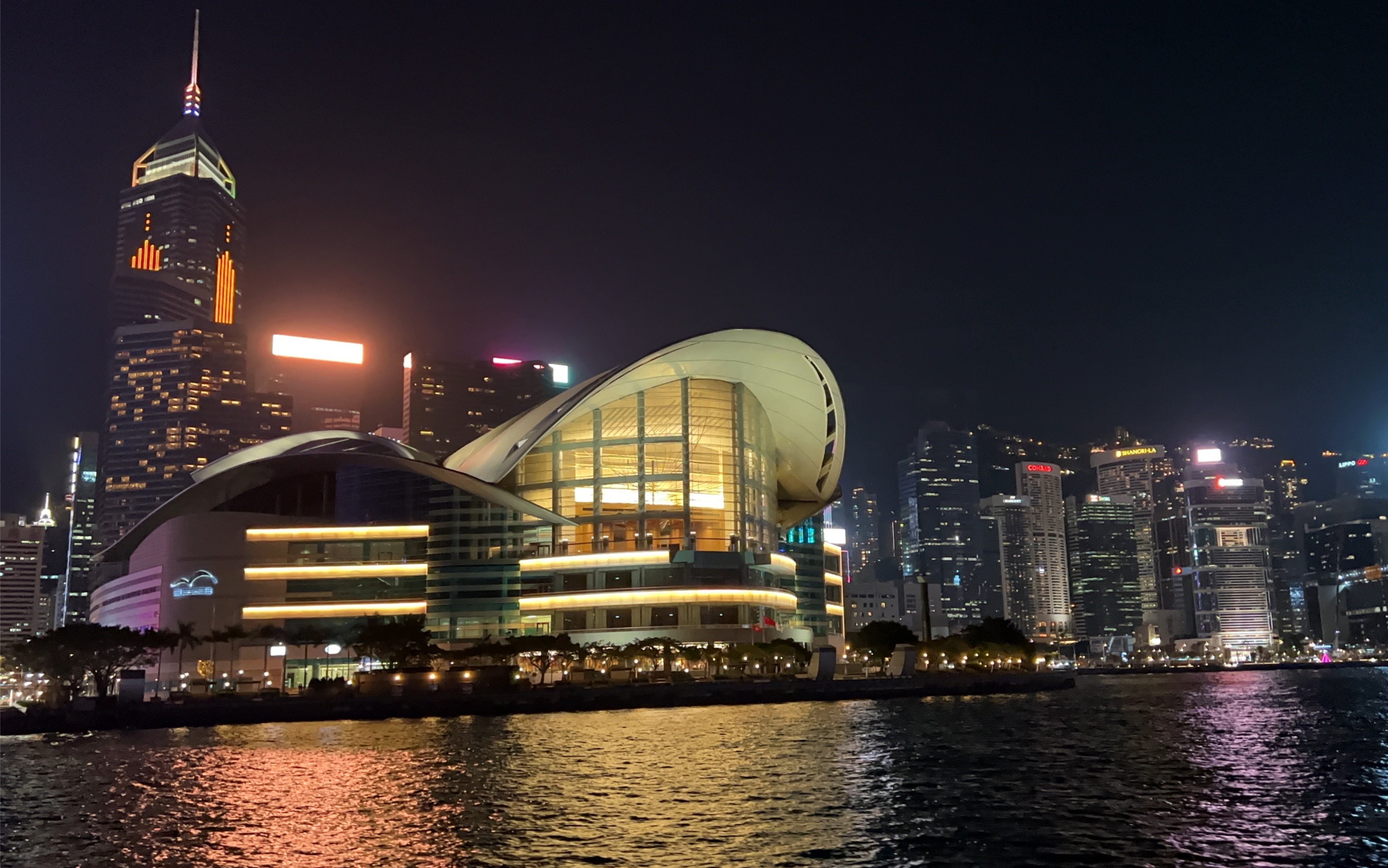 香港湾仔夜景图片