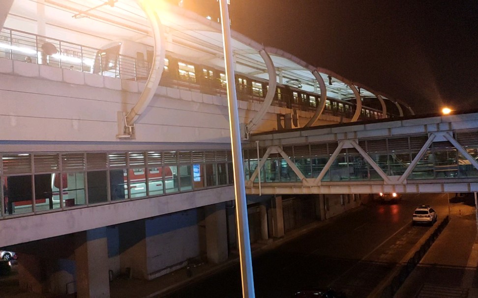 活动  上海地铁6号线某列kitty港城路方向离开巨峰路站(站外拍摄)