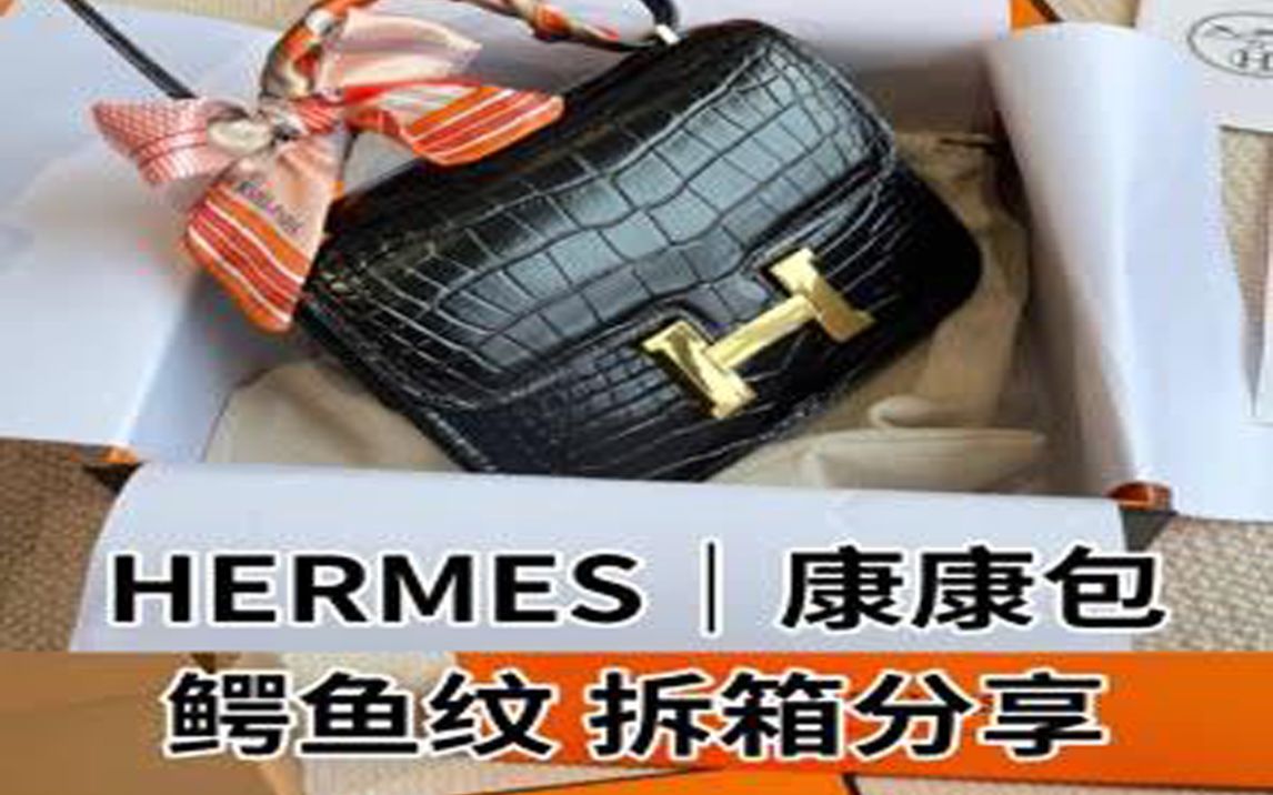 HERMES | 康康包 鳄鱼纹,包包中的天花板吧?!哔哩哔哩bilibili