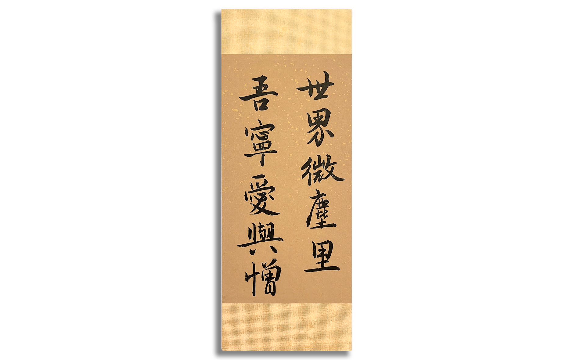 世界微尘里吾宁爱与憎小楷自制书签