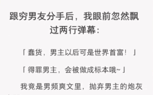 [图]蠢货，男主以后可是世界首富……《两行偏执》短篇小说