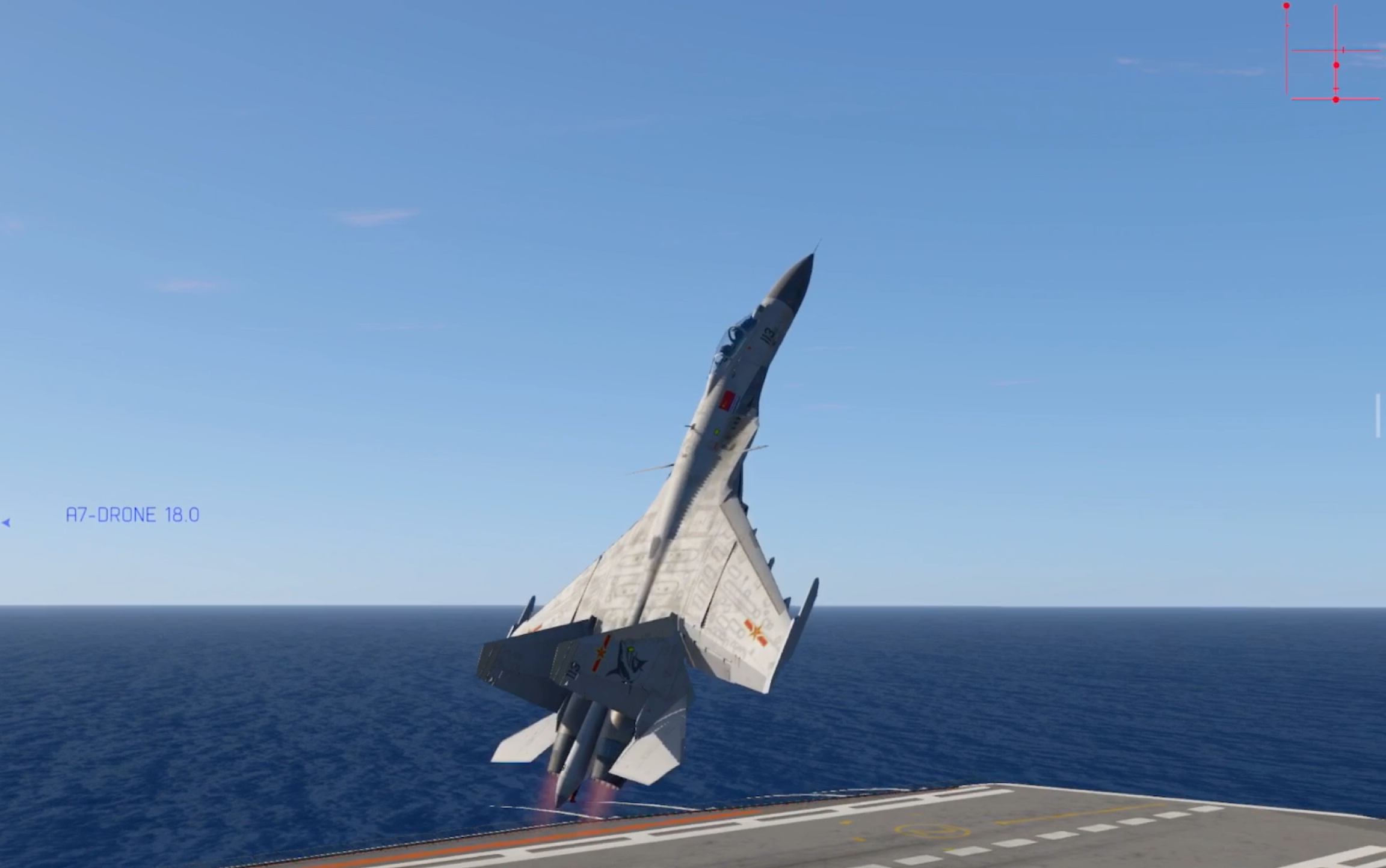 航母降落hd模仿苏33眼镜蛇机动骚操作