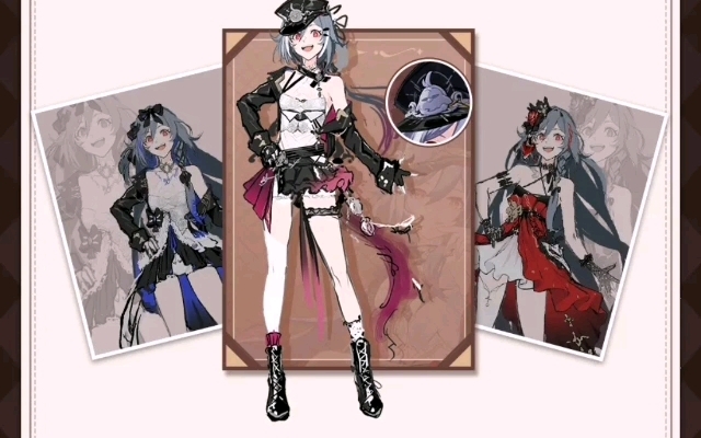 识之律者服装【来点音乐!】的废稿,双马尾符华赛高!