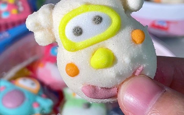 卡通造型棉花糖,连糖果都那么可爱