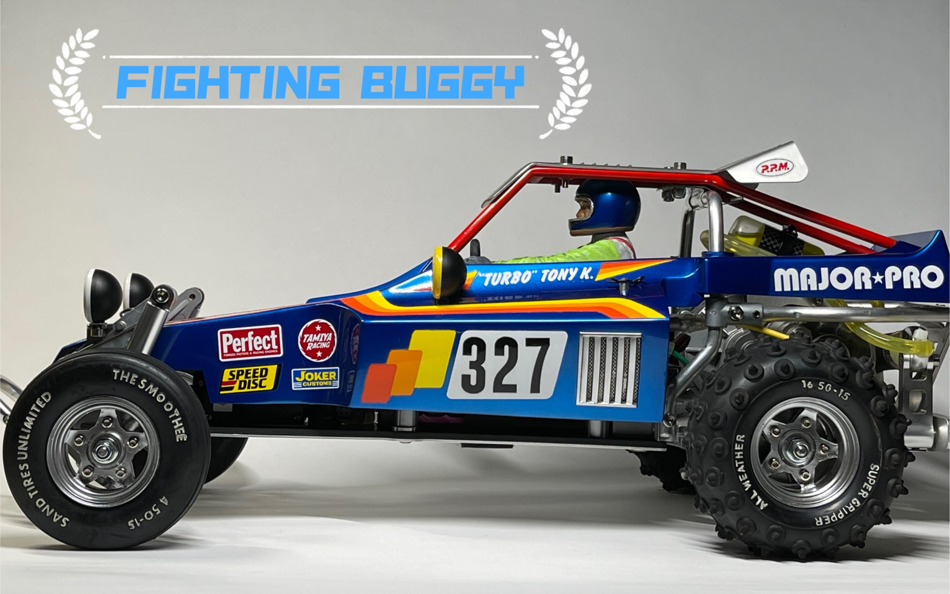 皮叔玩车tamiya田宫47304110fightingbuggy复刻电越开盒制作