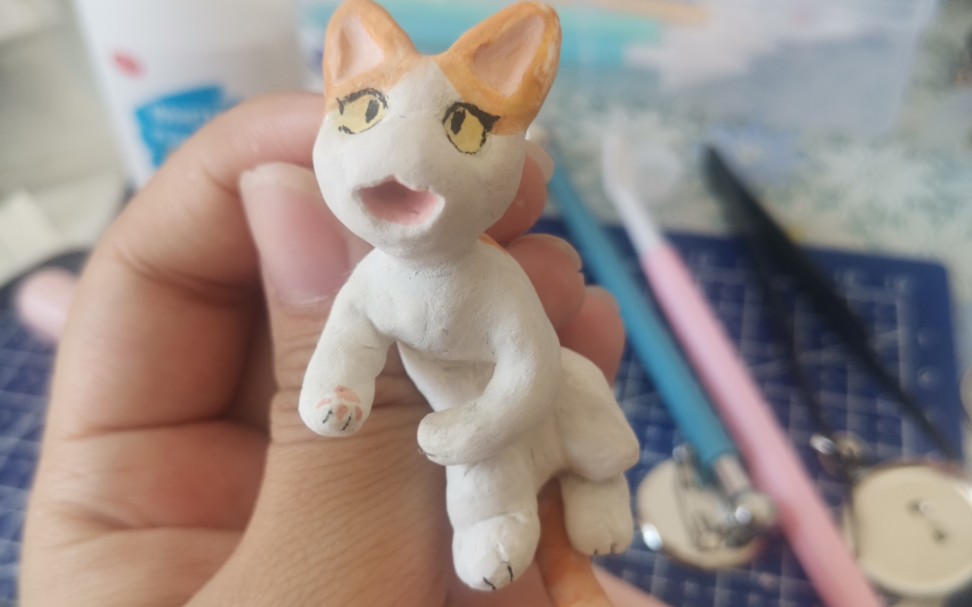 石塑粘土搞的小猫咪(*07﹃`*)