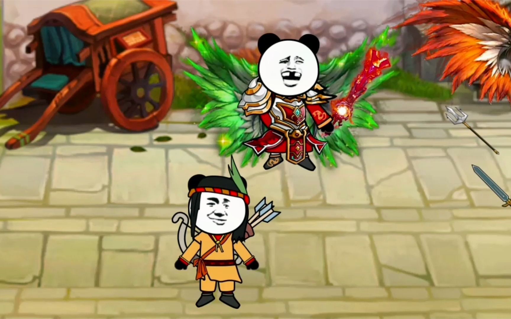 打了小弟来大哥,打了大哥又来个大哥大!真闹挺!