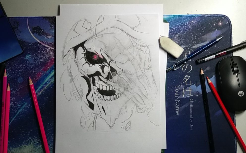 【彩铅】手绘骨王~overlord(第一部分)