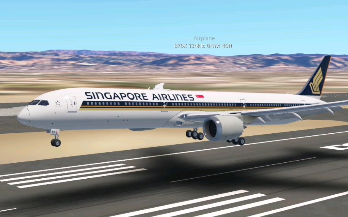 【youtube】无限试飞infinite flight | 新加坡航空 | 波音787-10