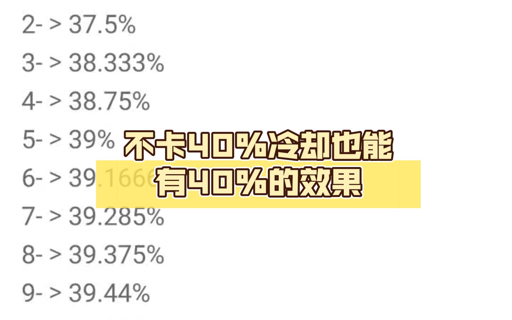 王者冷却机制:不卡40%冷却也能有40%的效果.手机游戏热门视频