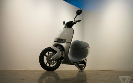 CES 2015 上展示的 Gogoro 智能电动摩托车哔哩哔哩bilibili