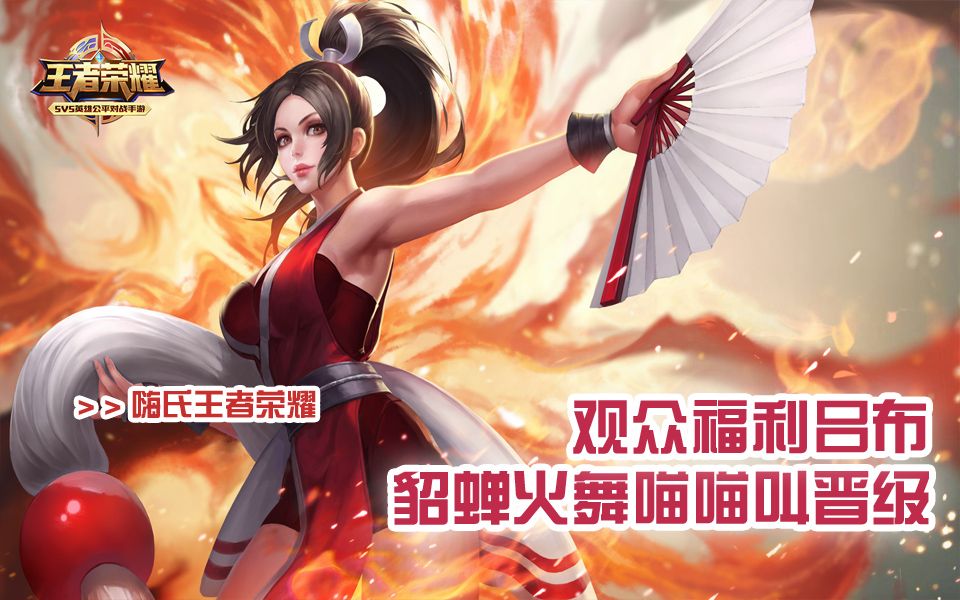 嗨氏王者荣耀观众福利吕布貂蝉火舞喵喵叫晋级