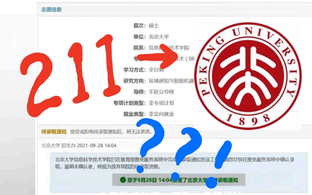 211保研北大信科?拒绝焦虑,保持自信!分享一点小心得~哔哩哔哩bilibili