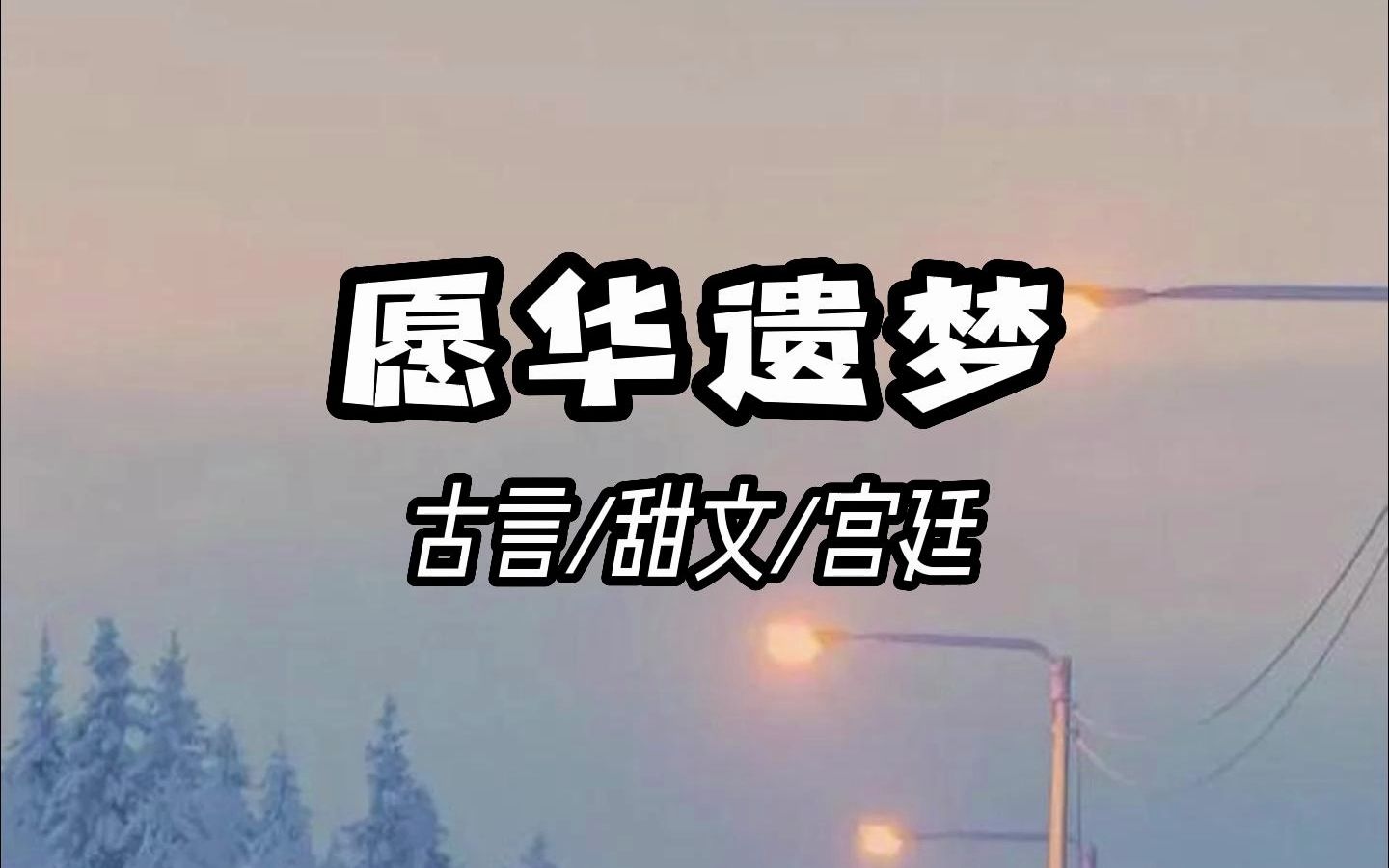 愿华遗梦 / 古言 小说推荐 文笔超赞哔哩哔哩bilibili