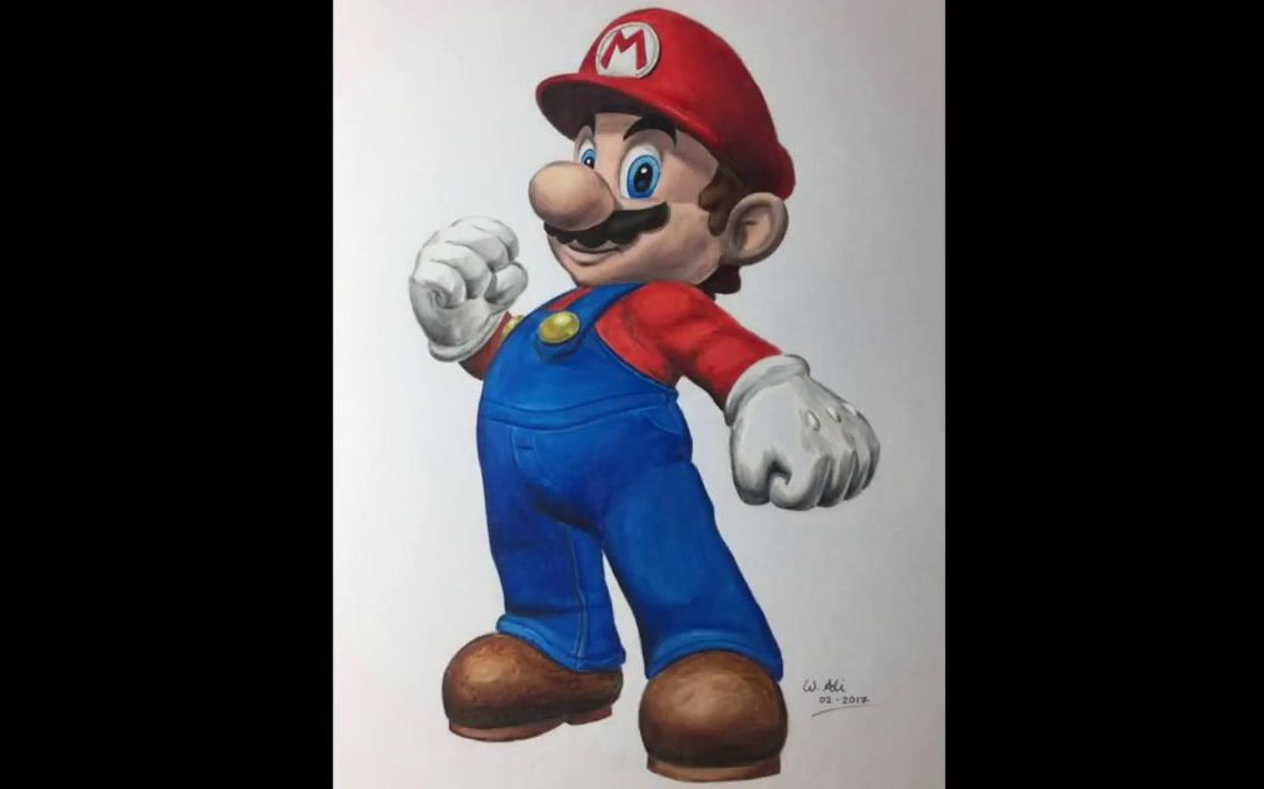 【水彩画】速画--超级玛丽马里奥