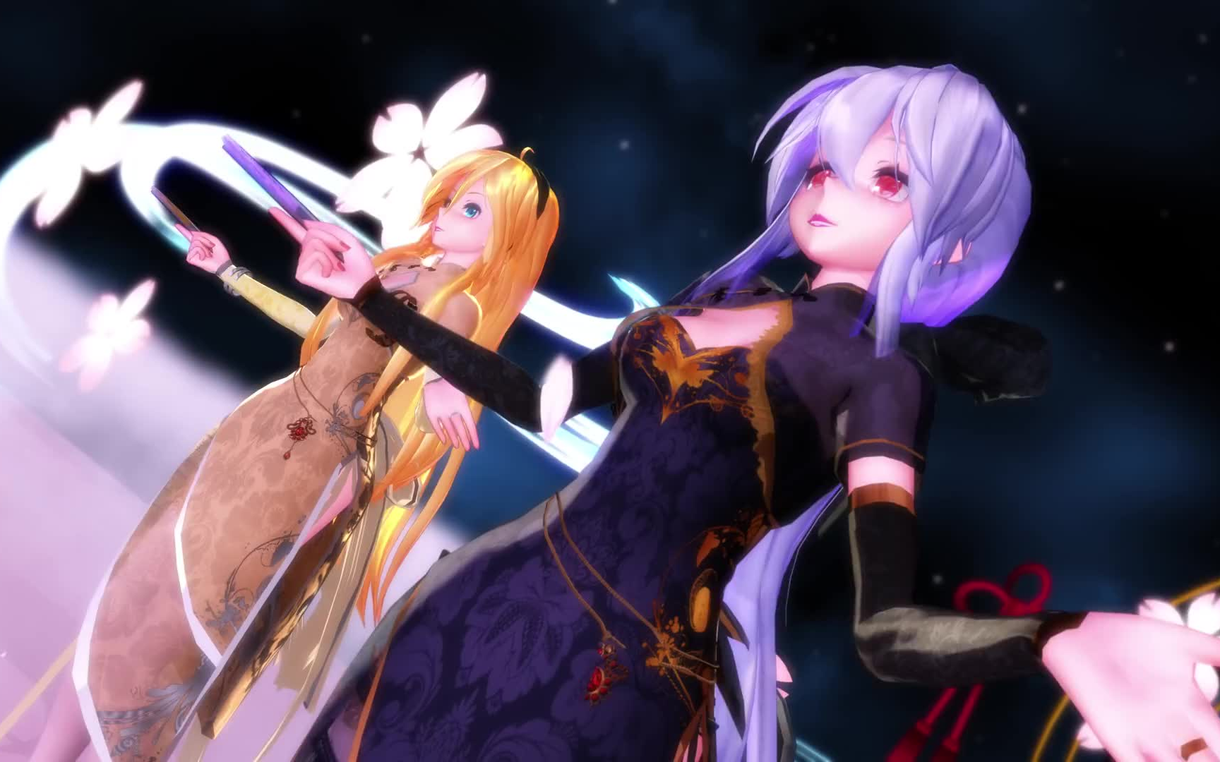 【mmd】寄明月 - 初音ミク99弱音ハク99巡音ルカ99重音テト