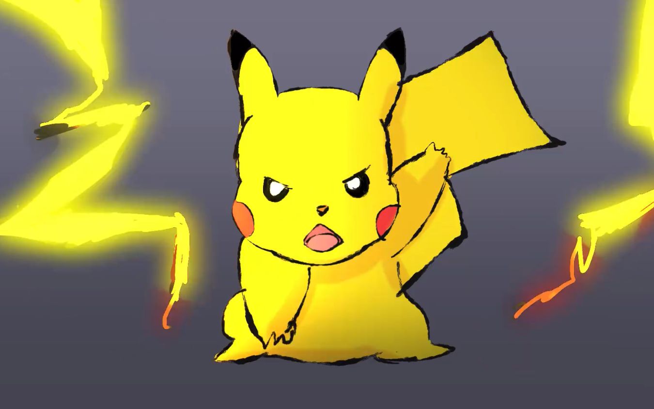 【摸鱼动画】皮卡丘黑白闪