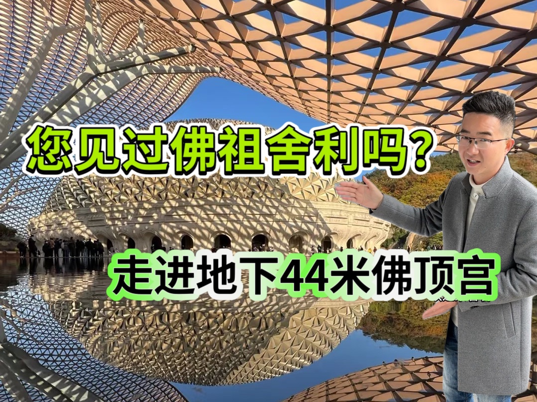 走进地下44米的牛首山佛顶宫,看世界唯一一枚佛祖释迦牟尼顶骨舍利.哔哩哔哩bilibili