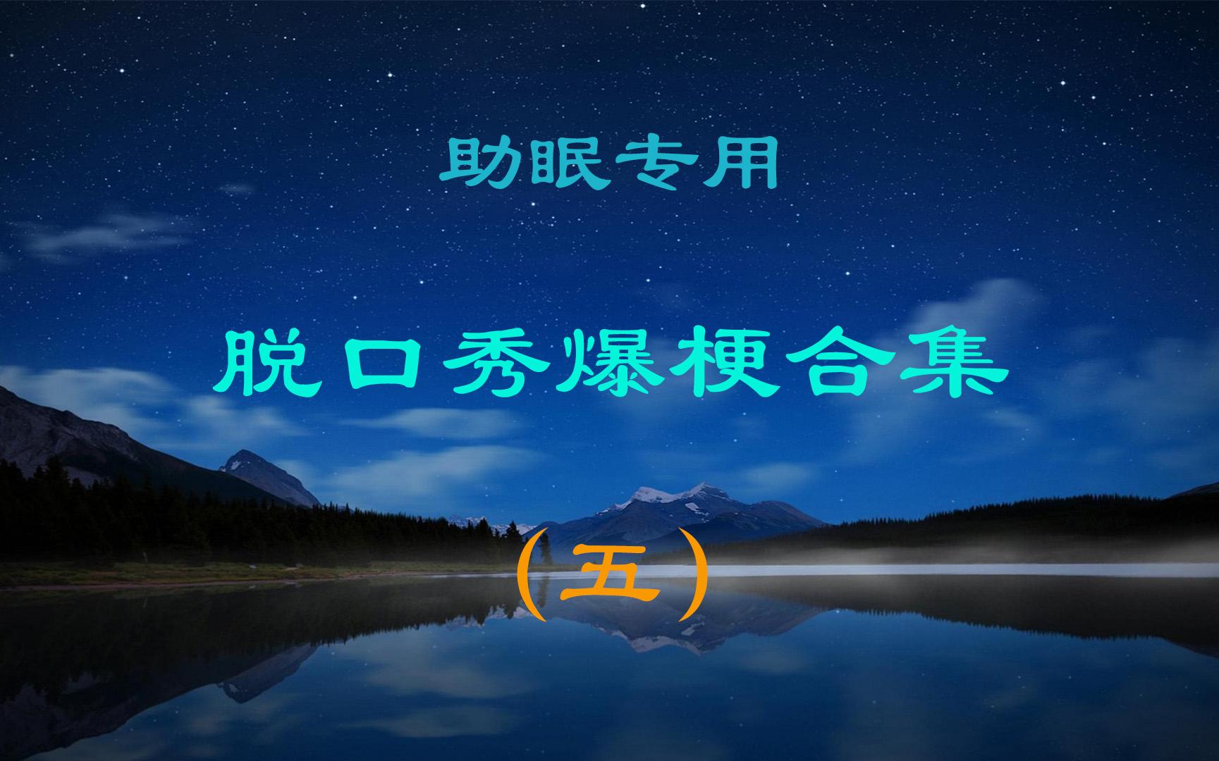 【助眠专用】脱口秀爆梗合集(五)哔哩哔哩bilibili