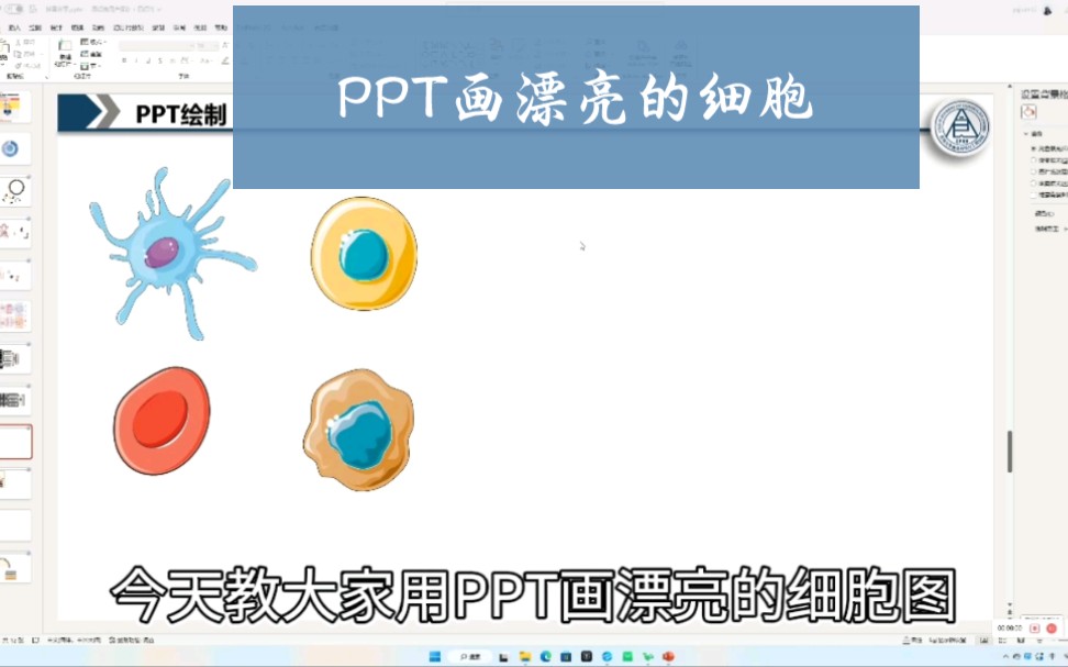 我愿自称全网用PPT画的最好的细胞.哈哈哈哈.大家快学起来,看家本领都教给你们了.哔哩哔哩bilibili