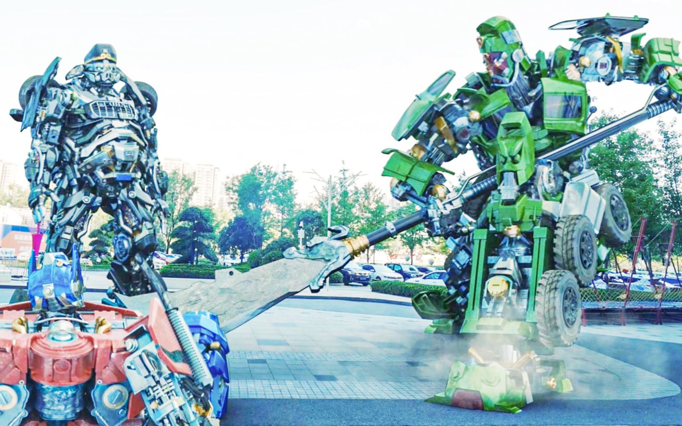 变形金刚关羽大战擎天柱,火花四溅,精彩绝伦,最后竟结为兄弟!