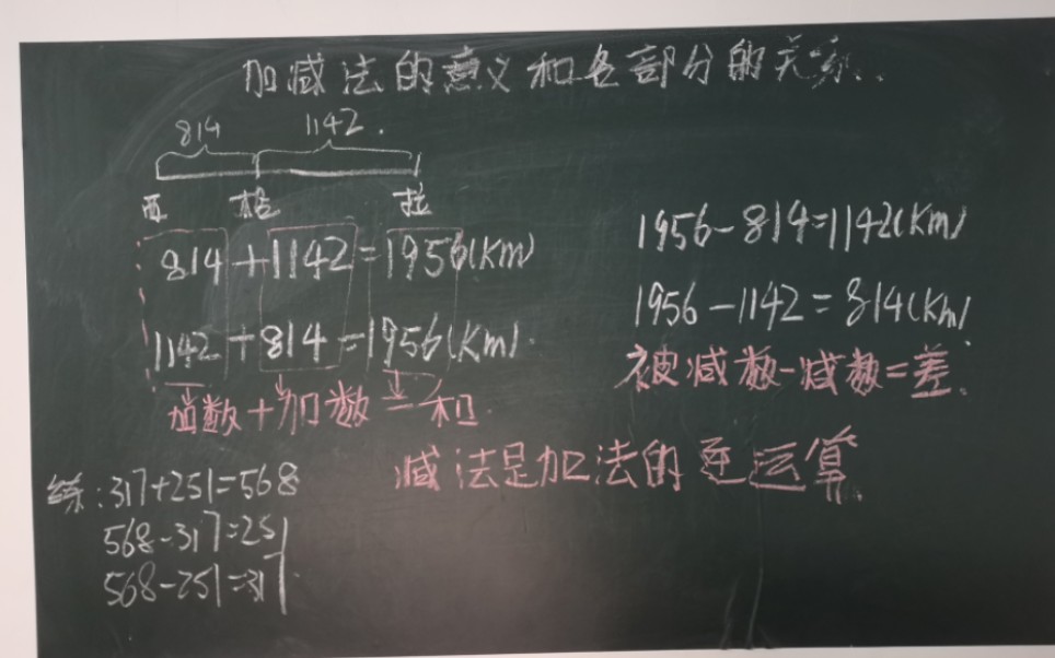 [图]四年级下册 加减法的意义和各部分间的关系