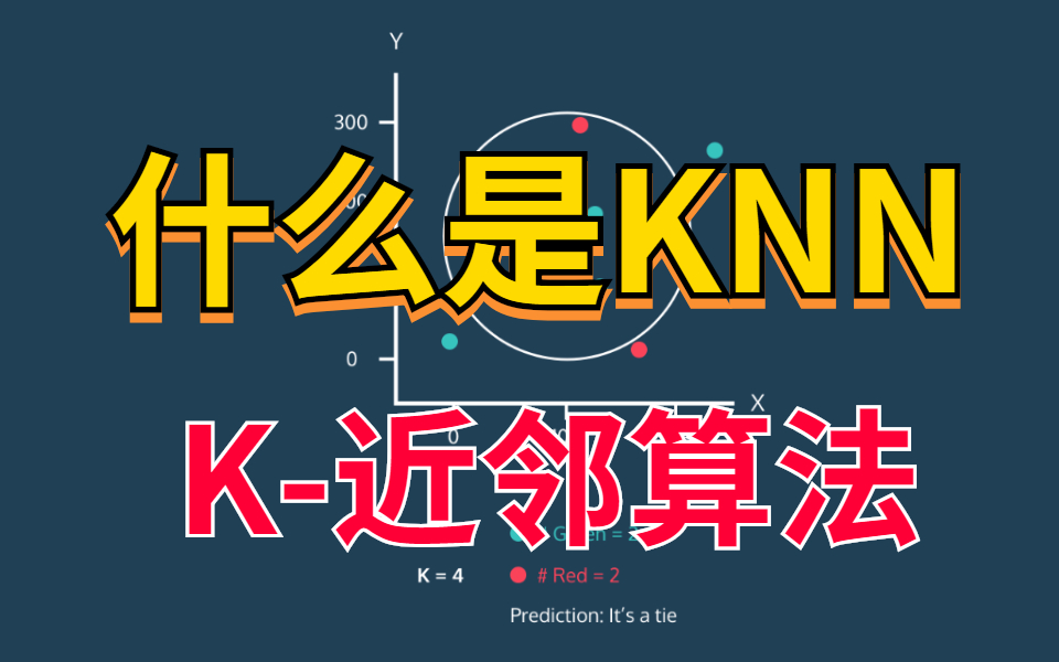 [图]机器学习算法【 k近邻算法详解】绝对通俗易懂的机器学习算法之一——K-近邻算 KNN/机器学习/深度学习/pytorch/OpenCV