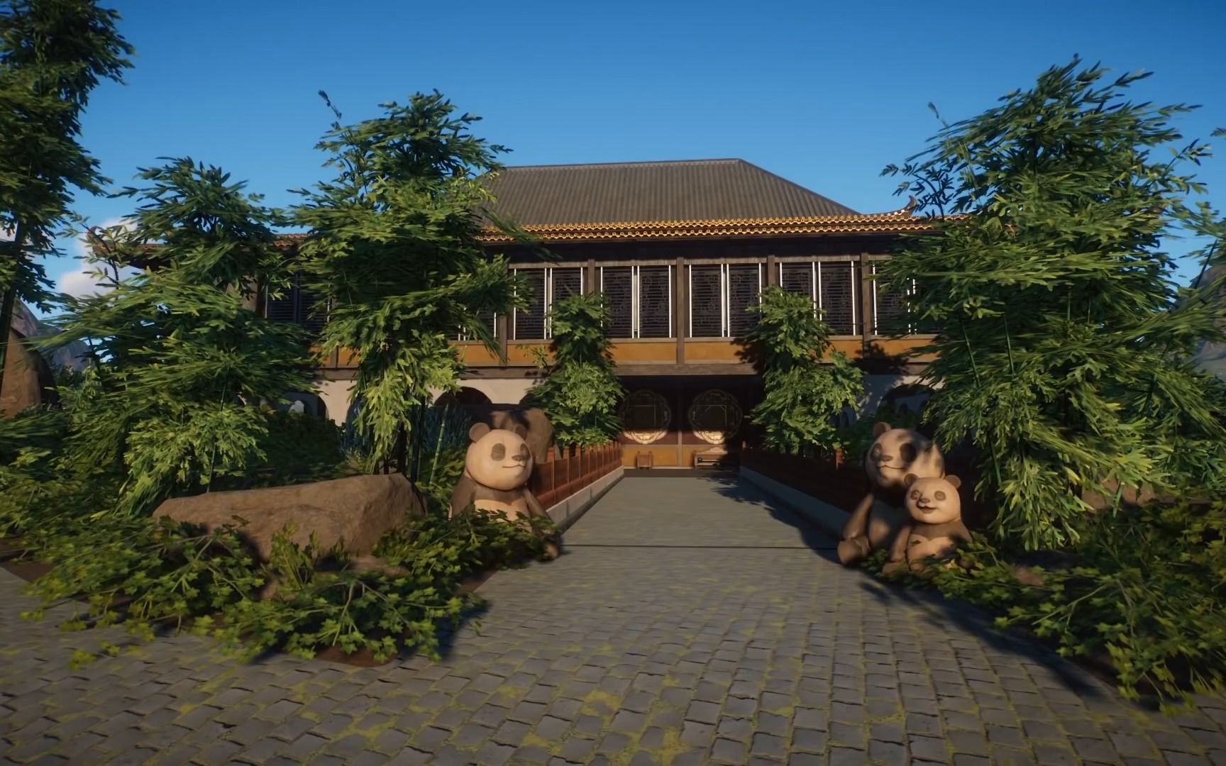 动物园之星 熊猫园区中国风 油管大神建造