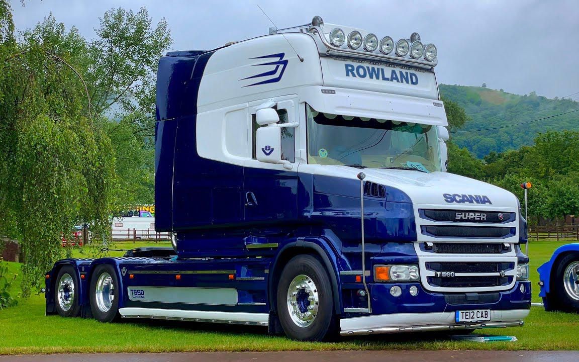 【4k60fps】斯堪尼亚t560 v8 longline-rowland-声音及内饰展示_哔哩