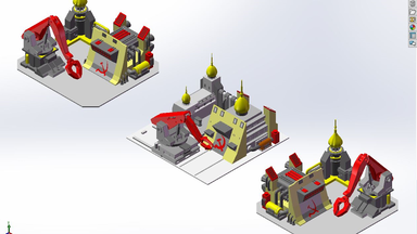 红警2尤里建造厂-SolidWorks2020机械模型复刻-官方资料片-尤里的