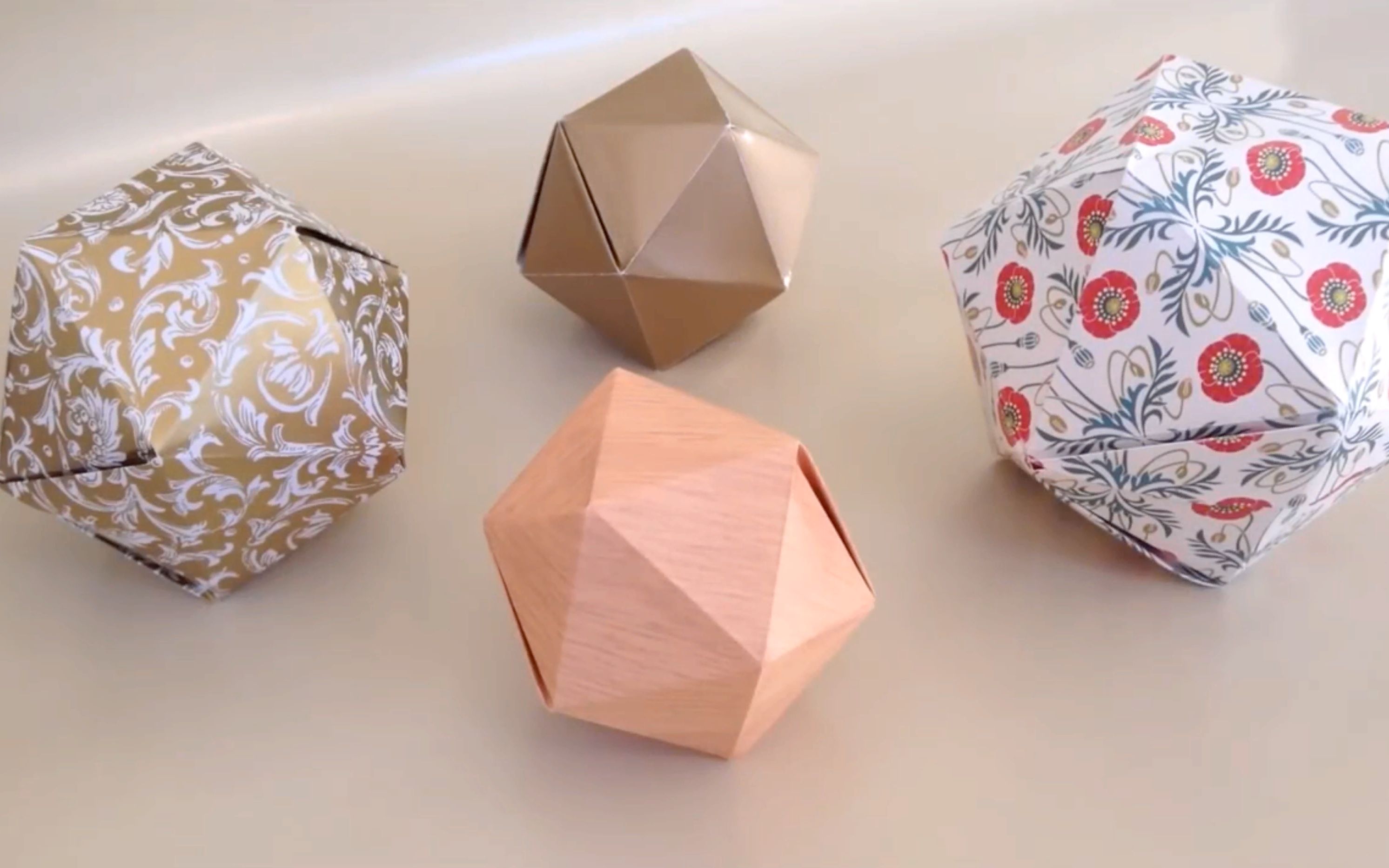 【折纸艺术的魅力】多边形折纸-折纸简易教程【折纸教程】正多边形折