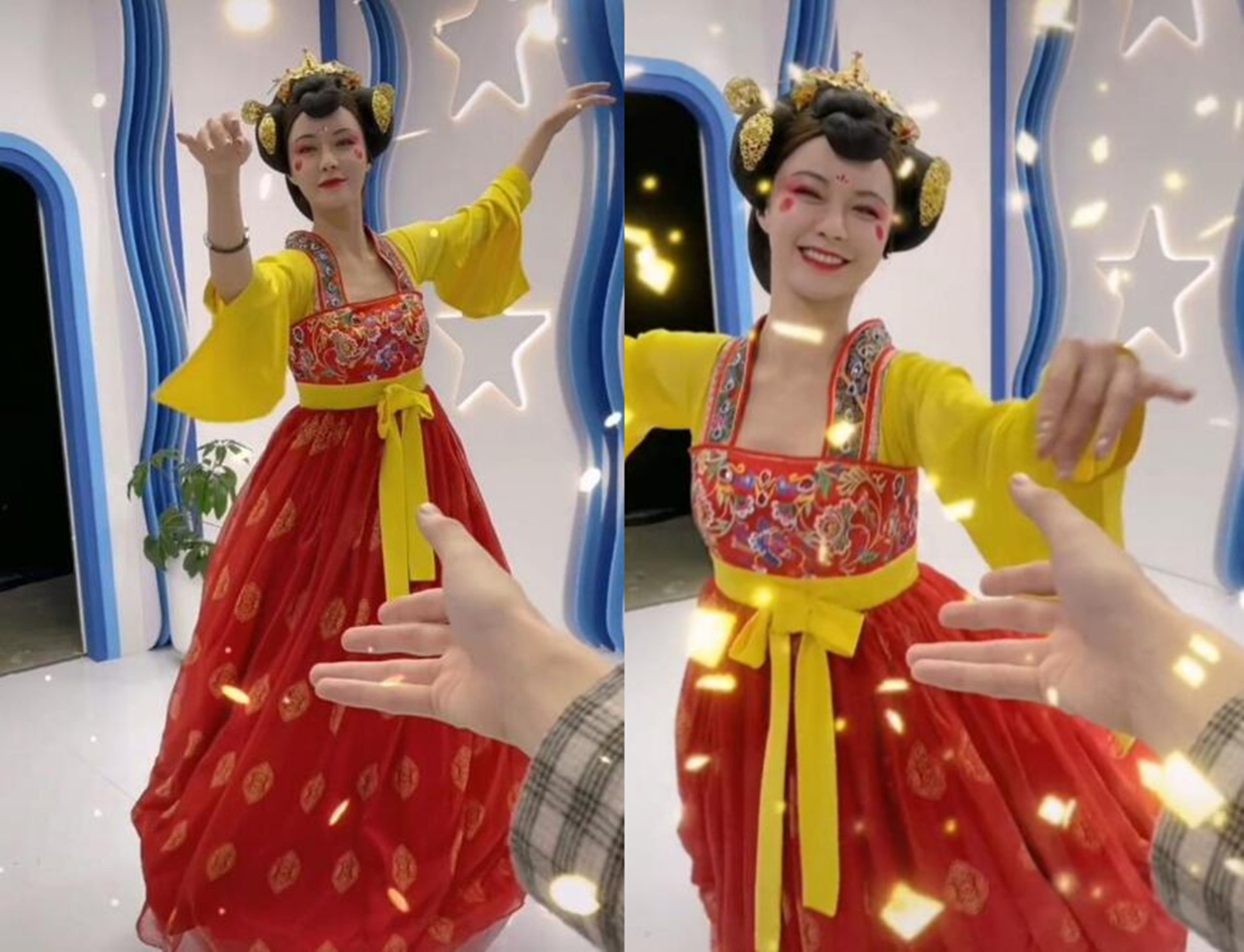 主持人沈梦辰扮演不倒翁,卧蚕画得像毛毛虫,被质疑不像本人?