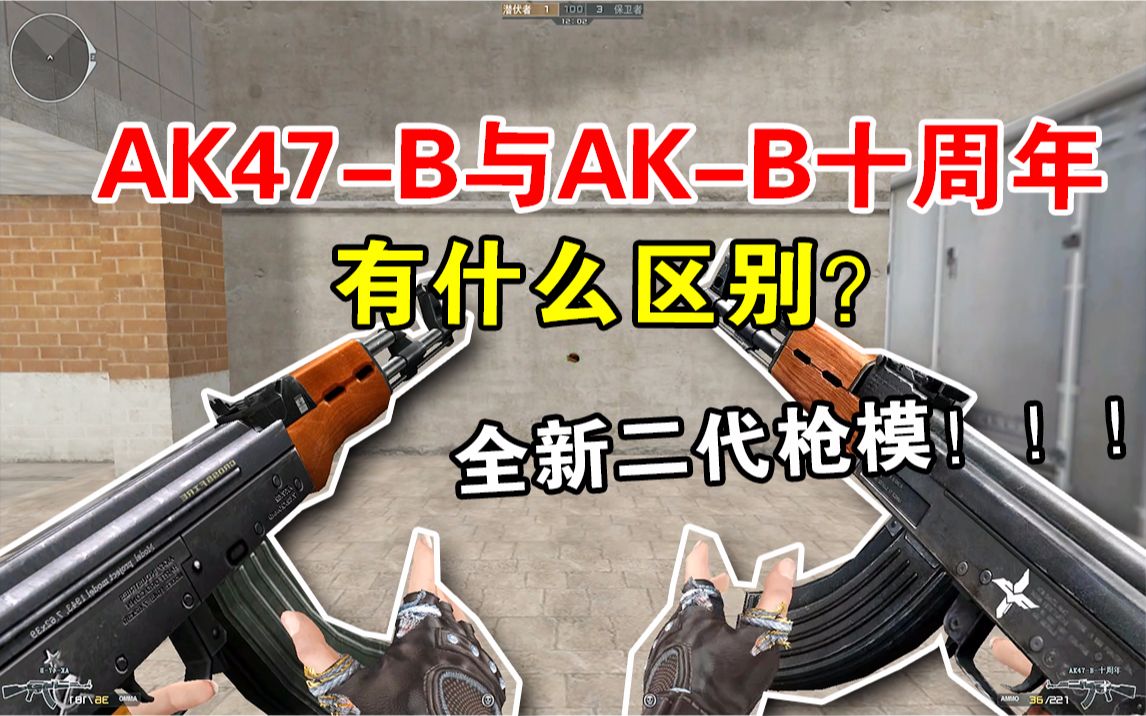 【CF小实验】AK47B与AKB十周年有什么区别?穿越火线