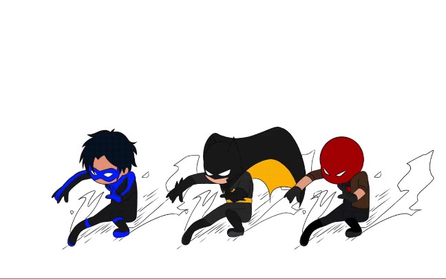 [图]Rolling Girl - Batman and Batfam (+ The Trinity) Animation Meme