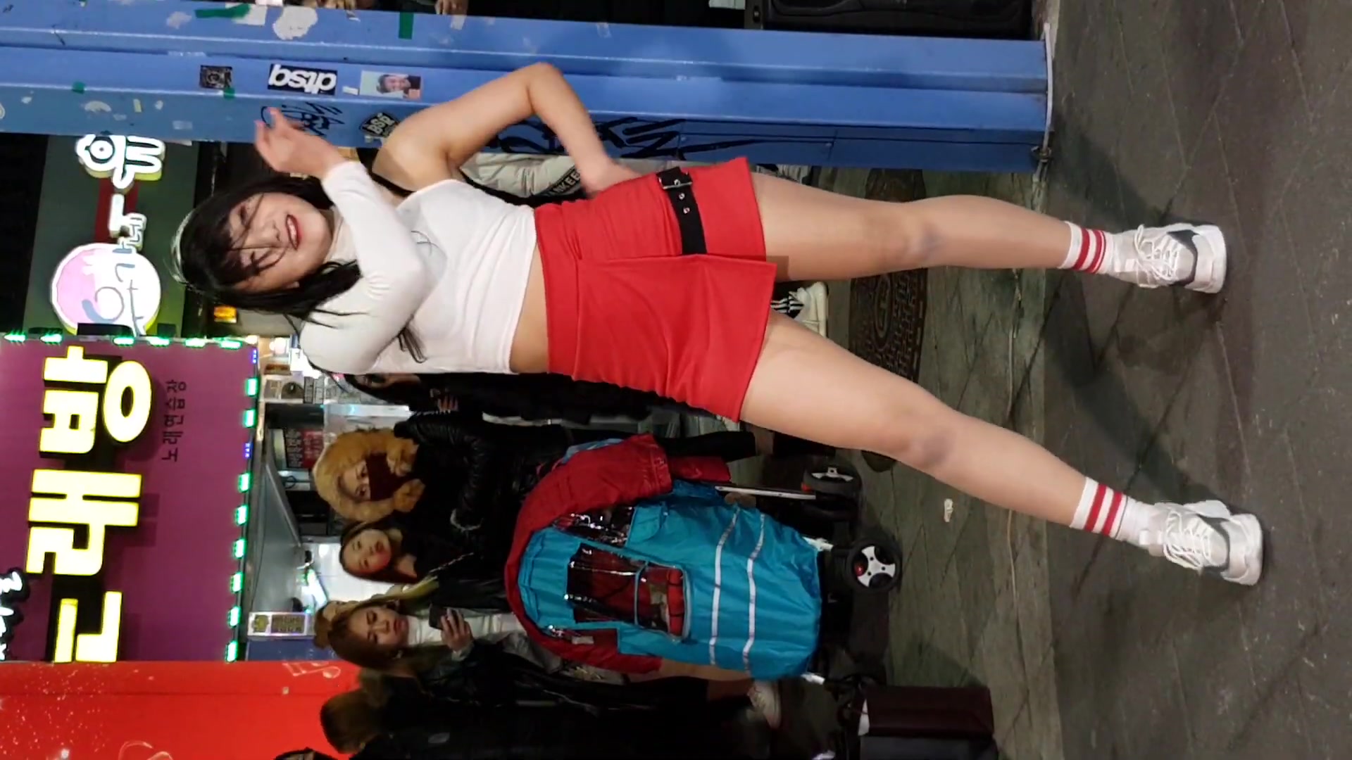 韩国饭拍190214舞蹈团starfruit79kyung7921roller过山车红色风味